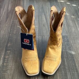Girls Twisted X Light Brown Western Boots